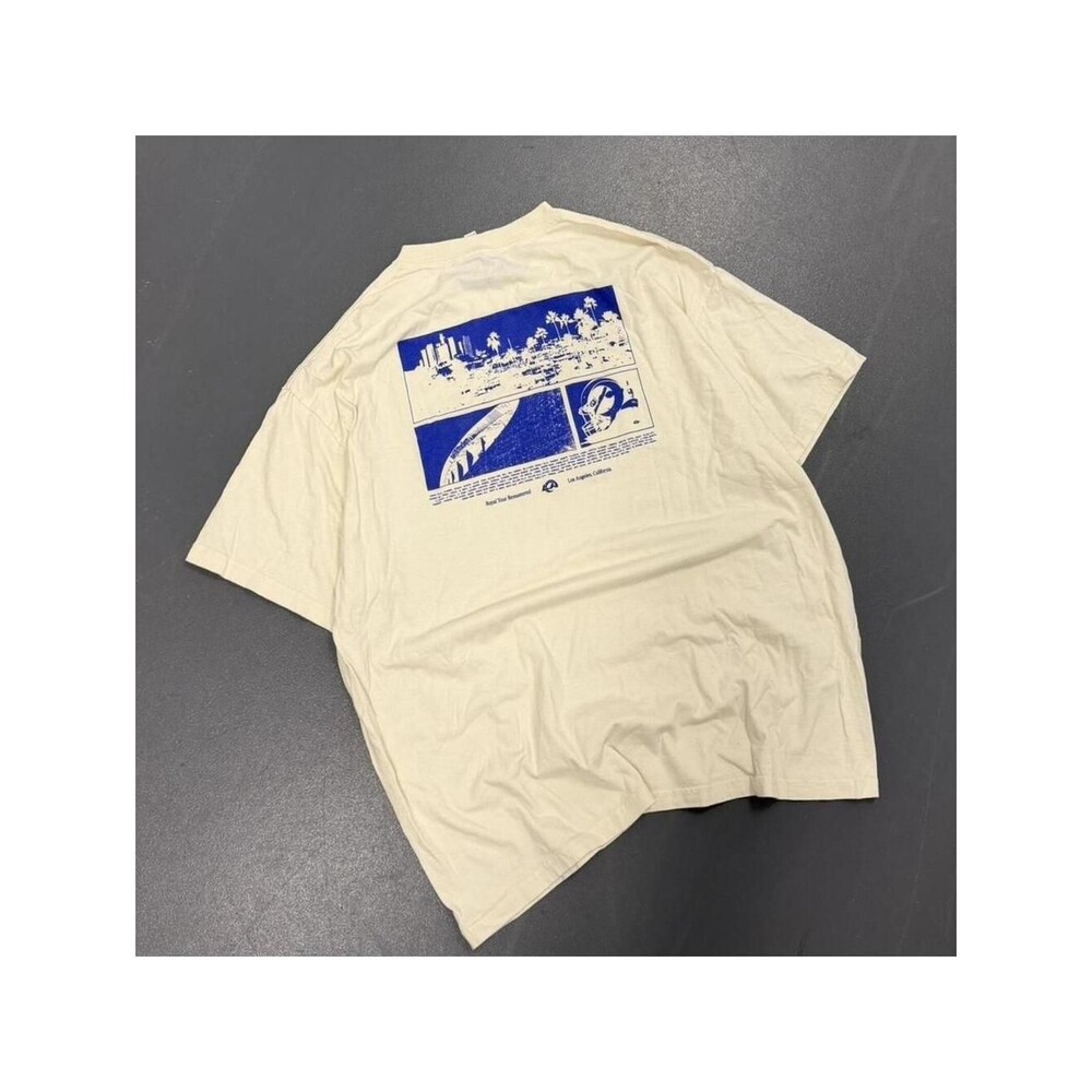 Rams Royal Tour American Apparel white graphic tee Size XXL #graphictee #rams